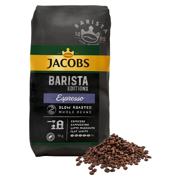 Jacobs Barista Editions 1 Kg Espresso Çekirdek Kahve Yavaş Kavrulmuş Baharatlı Aroma - Görsel 6
