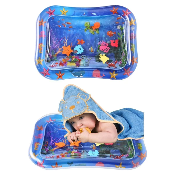 Mooie Baby's Bebek Su Oyun Matı Tummy Time Aktivite Matı - 66 X 50 Cm - Renkli - Görsel 6