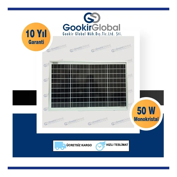 Gesper 50 Watt Monokristal Güneş Paneli - Görsel 2