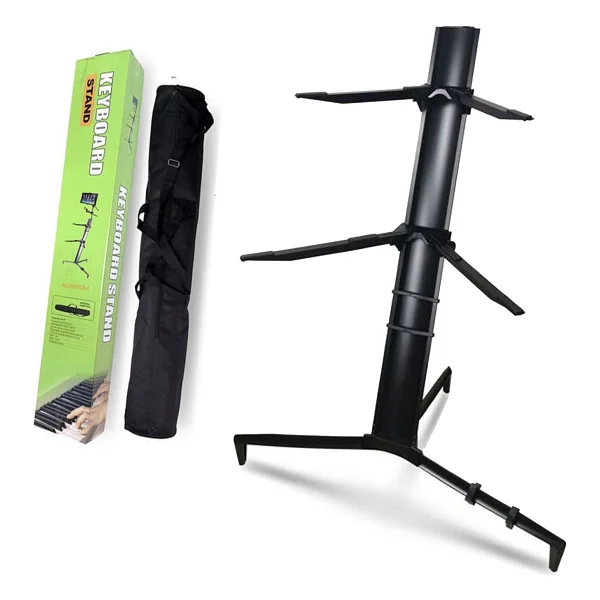 Lastvoice Ks-20bk Black Profesyonel Ultimate Org Standı Sehpası Çift Katlı Çantalı - Görsel 5