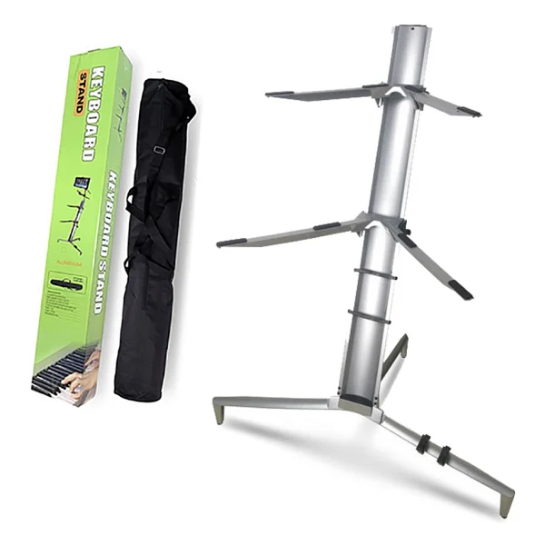 Lastvoice Ks-20bk Black Profesyonel Ultimate Org Standı Sehpası Çift Katlı Çantalı - Görsel 6