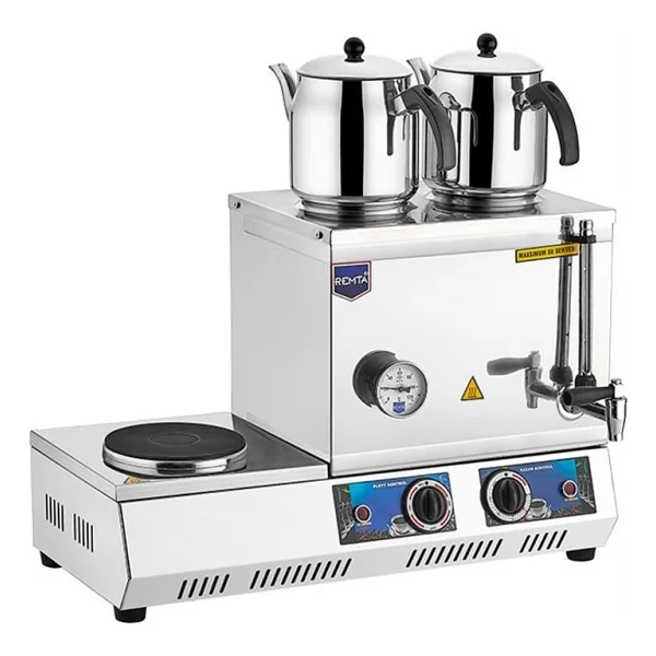 Remta K31 30 Model Çift Demlikli Pleytli Elektrikli 24 Lt Çay Kazanı - Görsel 5