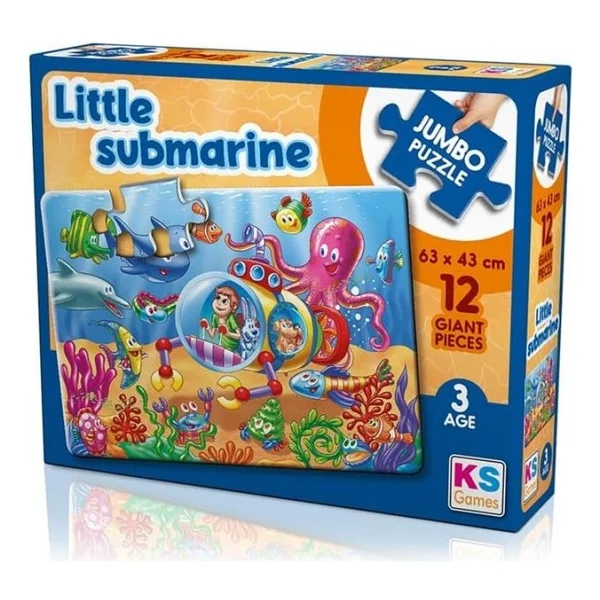 Ks Games Little Submarine Puzzle 12 Parça 31006 - Görsel 3