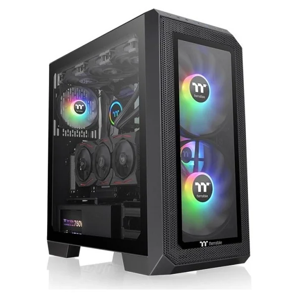 Thermaltake View 300 Mx Ca-1p6-00m1wn-00 Argb Fanlı Siyah E-Atx Oyuncu Kasası - Görsel 6
