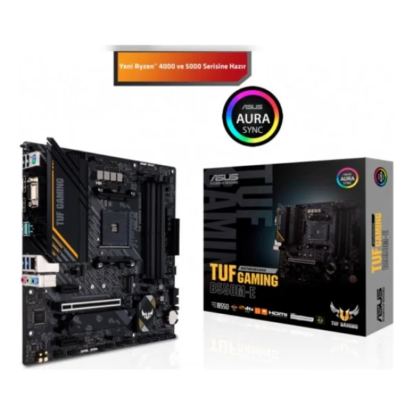 Asus Tuf Gaming B550m-E AMD Am4 DDR4 Micro Atx Anakart - Görsel 2