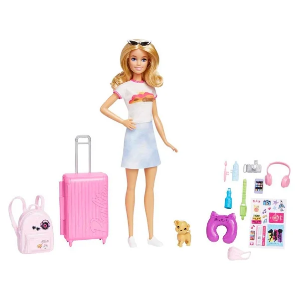 Barbie Seyahatte Bebeği Ve Aksesuarları Fwv25 - Görsel 6