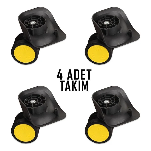 My Valice Valiz Tekerleği Çift Teker 01 4 Adet Sarı - Görsel 8
