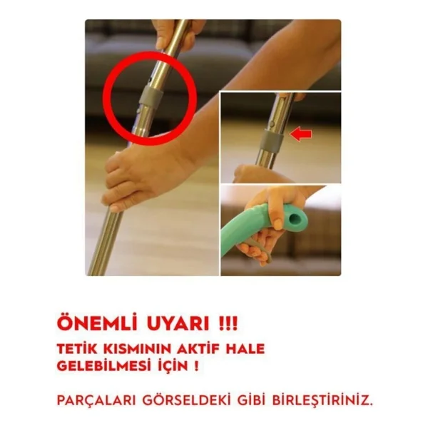 Smarter Shiny Sprey Mop + Yedek Mop - Görsel 4