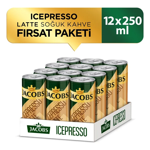 Jacobs Icepresso Latte Soğuk Kahve 12x250 Ml - Görsel 5