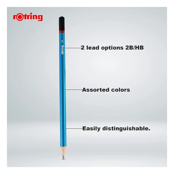 Rotring 12'li Kırmızı Kopya + 12'li Mercanlı Kurşun Kalem Seti - Görsel 4
