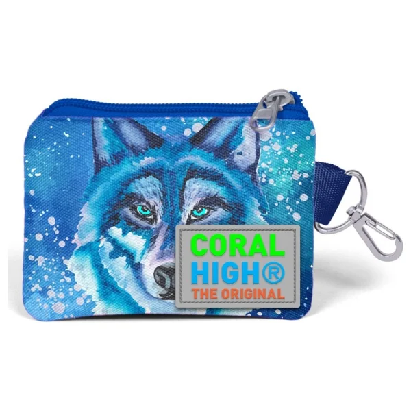 Coral High Mavi Kurt Desenli Bozuk Para Çantası - Erkek Çocuk (Ygn21843) - Görsel 3