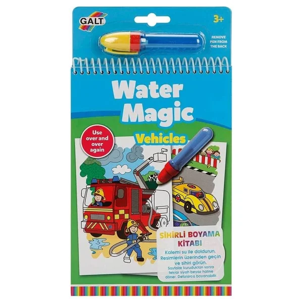 Galt Water Magic Taşıtlar Sihirli Boyama Kitabı - Görsel 4