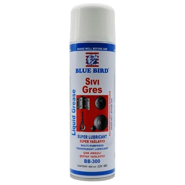 Blue Bird 500 Ml Şeffaf Sıvı Gres Sprey - Görsel 2