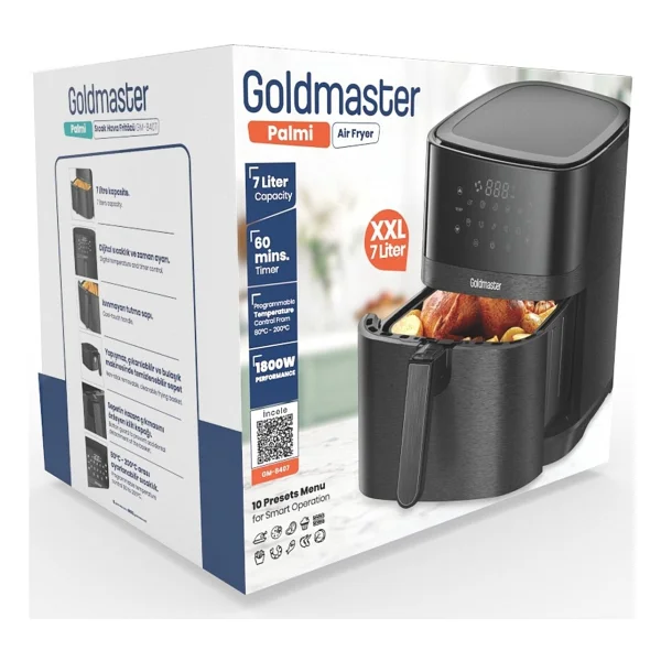 Goldmaster Palmi Gm8407 7 Lt Yağsız Fritöz - Görsel 8