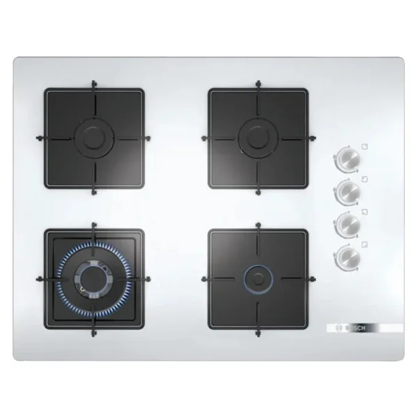 Bosch POH7C2O12O 67 cm Beyaz Cam Ankastre Ocak - Görsel 3