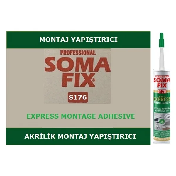 Somafix S176 310 Ml Omafıx Beyaz Akrilik Ekspres Montaj Yapıştırıcı - Görsel 2