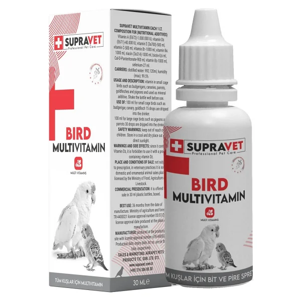 Supravet 30 Ml Kuş Multivitamini - Görsel 2