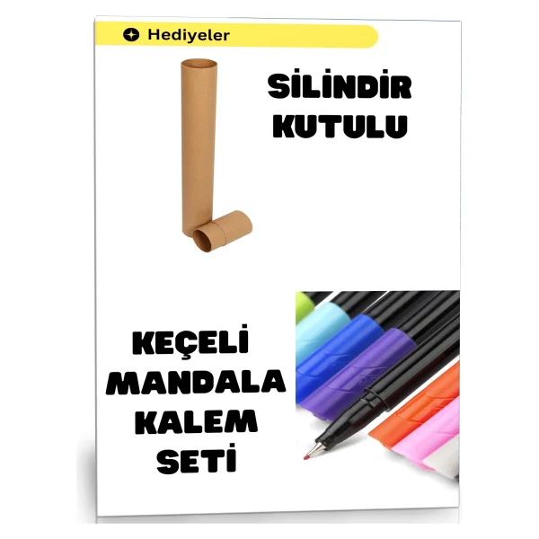 Mandala Boyama Seti-1 (20 Super Poster Mandala) - Görsel 2