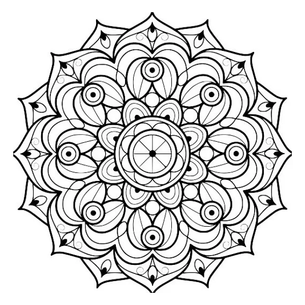 Mandala Boyama Seti-1 (20 Super Poster Mandala) - Görsel 4