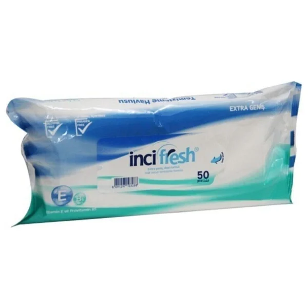 İnci Fresh Incifresh Inci Fresh Islak Vücut Temizleme Havlusu 50 Pcs - Görsel 2
