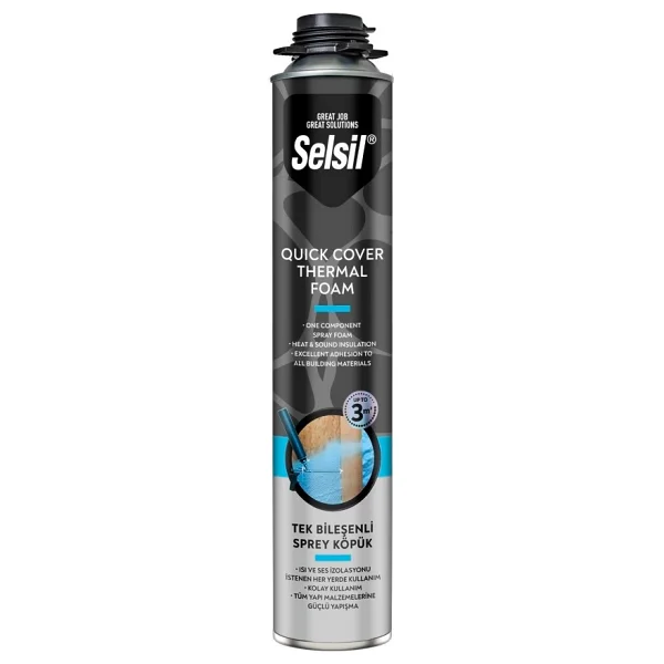 Selsil Ses Ve Isı Izolasyon Termal Yalıtım Köpüğü 850ml - Görsel 2