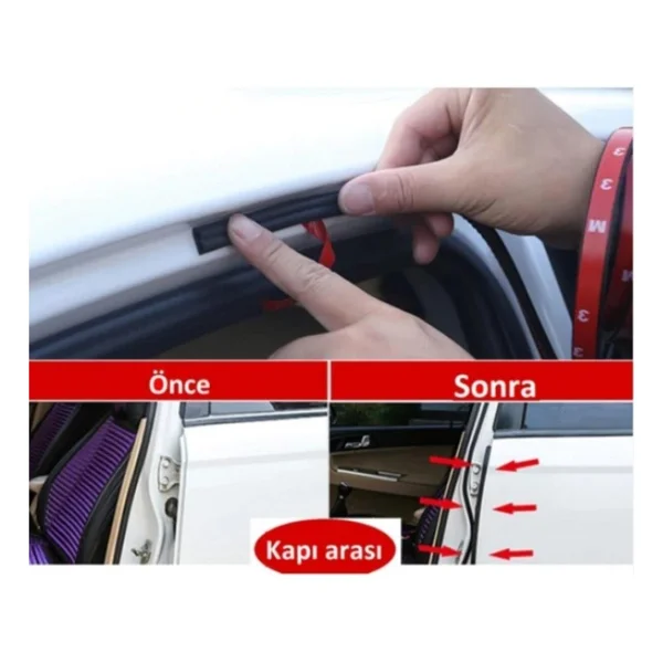 Zgn Toz Fitili 5 Metre Oto Kapı-Kaput-Bagaj-Su-Ses Toz Yalıtım Fitili - Görsel 4