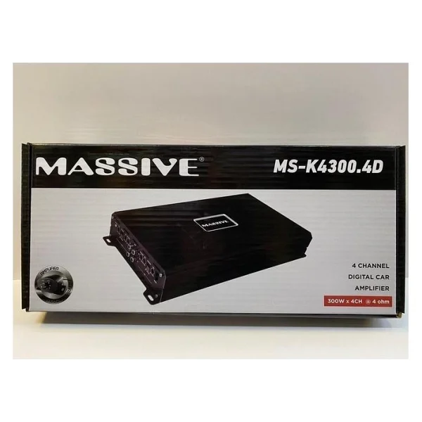 Massive Ms-K4300.4d 4x300 W Bas Kontrollü Oto Amplifikatör - Görsel 3