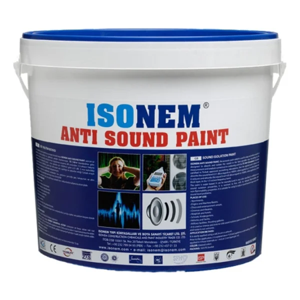 Isonem Anti Sound Paint 5 Lt Ses Yalıtım Boyası - Görsel 2
