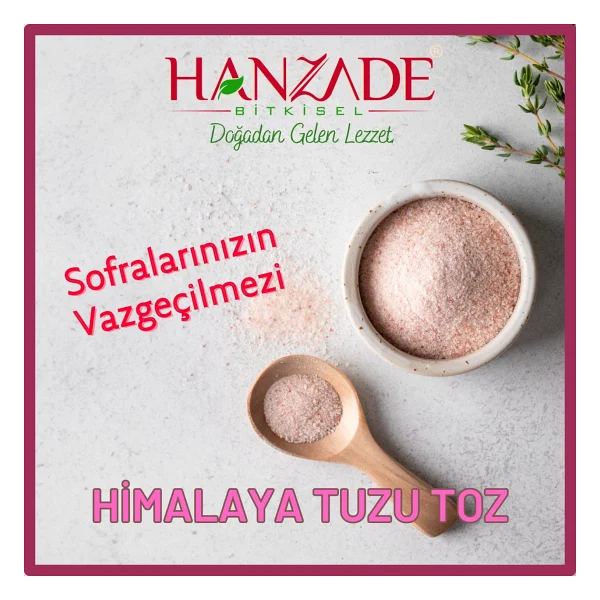 Hanzade Pembe Toz Himalaya Tuzu 1 Kg - Görsel 5