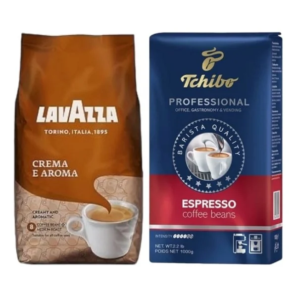Lavazza Crema E Aroma Çekirdek Kahve 1 Kg+Tchibo Profesional Espresso Çekirdek Kahve 1 Kg - 2,05 Kg - Görsel 4