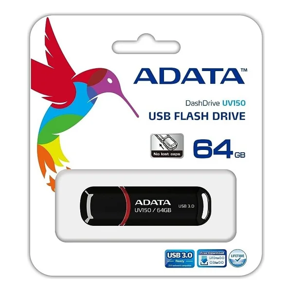 Adata Auv150-64g-Rbk USB 3.2 64 GB Flash Bellek - Görsel 3