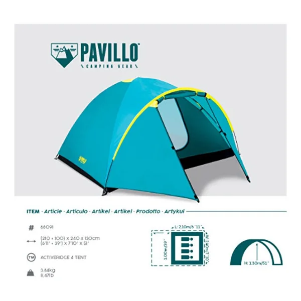 Bestway Pavillo Activeridge 4 Kişilik Çadır - Görsel 4