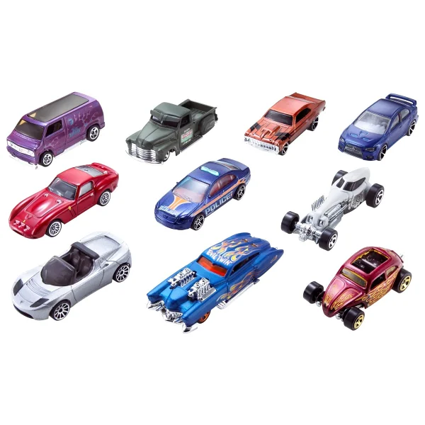 Hot Wheels 10'lu Araba Seti 54886 - Görsel 3