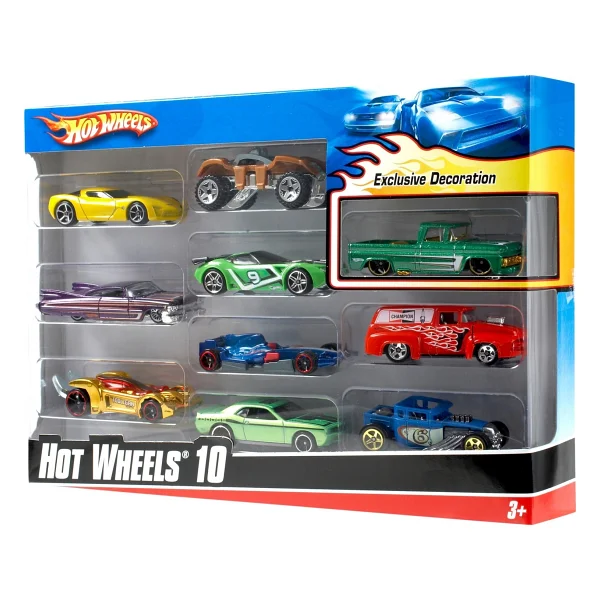 Hot Wheels 10'lu Araba Seti 54886 - Görsel 6