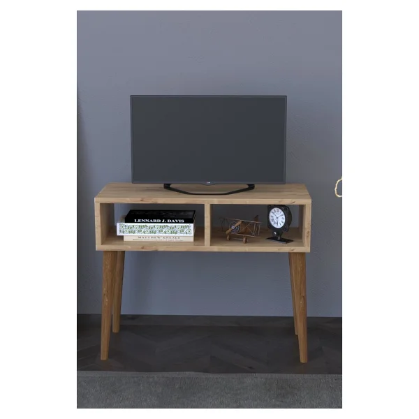 Remaks Retro TV Sehpası Beyaz - Görsel 10