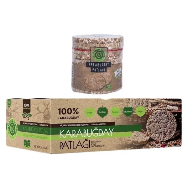 Glutensiz Fabrika Karabuğday Patlağı Sade 88 G X 6 Paket (Glütensiz & Vegan) - 528 Gr - Görsel 5