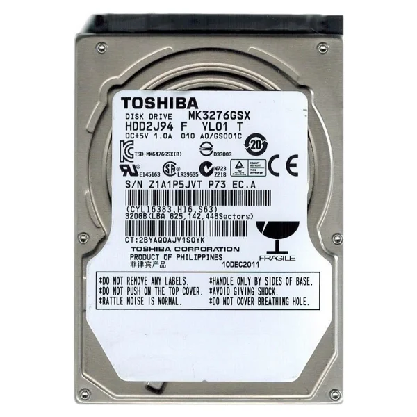 Toshıba 2,5" Sata 320gb 5400rpm HDD - Görsel 3