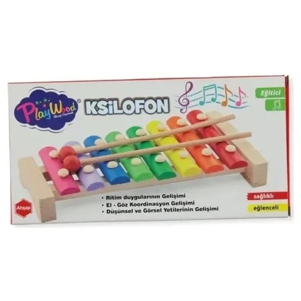 Playwood Ahşap 8'li Ksilofon - Görsel 2