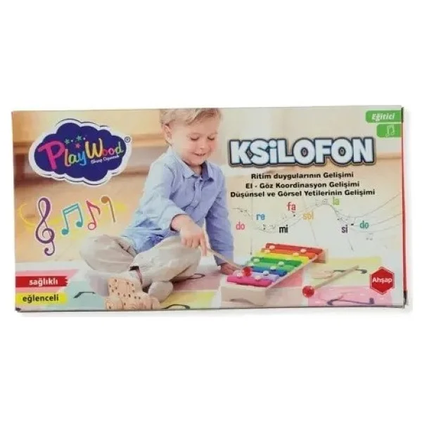 Playwood Ahşap 8'li Ksilofon - Görsel 4