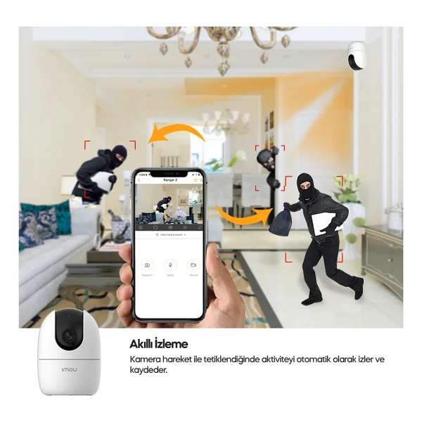Imou Ranger 2 IPC-A22EP 2 MP 3.6mm İç Ortam IR Güvenlik Kamerası - Görsel 4