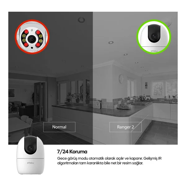 Imou Ranger 2 IPC-A22EP 2 MP 3.6mm İç Ortam IR Güvenlik Kamerası - Görsel 10