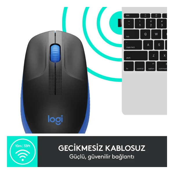 Logitech M191 Optik Kablosuz Mouse - Görsel 5