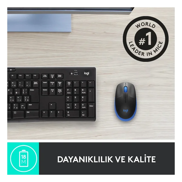 Logitech M191 Optik Kablosuz Mouse - Görsel 6