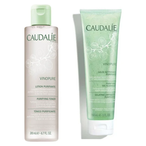 Caudalie Vinoclean Tonik 200 Ml + Vinopure Temizleme Jeli 150 Ml Cilt Bakım Seti - Görsel 2