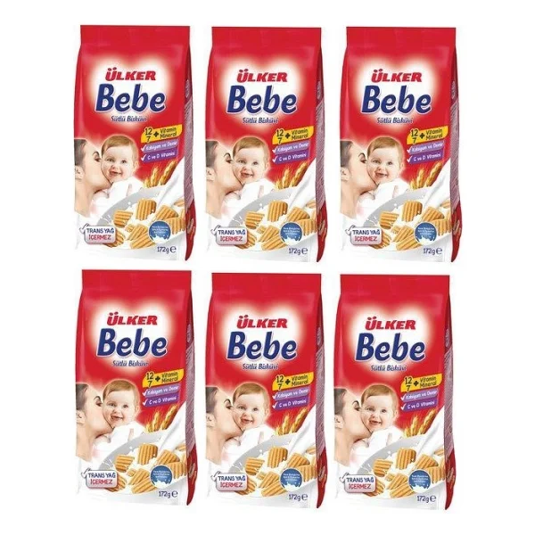 Ülker Bebe Bisküvisi 172 Gr 6 Adet - Görsel 2
