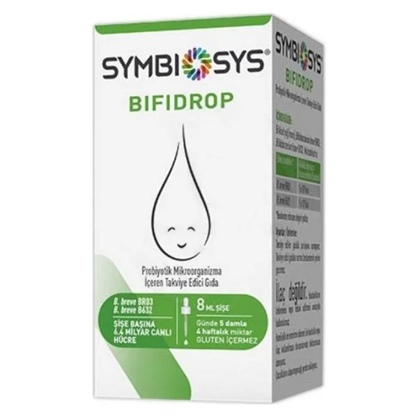 Symbiosys Bifidrop 8 ml Probiyotik Damla İçeren Takviye Edici Gıda Türkiye Menşeli - Görsel 4