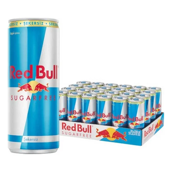 Red Bull Sugarfree 250 Ml 24'lü Paket Şekersiz Enerji İçeceği - Görsel 2