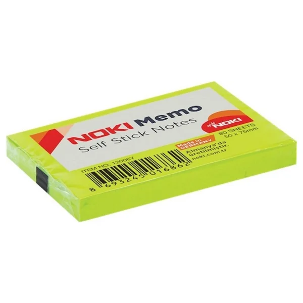 Noki Memo Self Stick Notes 80 Yaprak 50 X 75 Mm Yeşil - Görsel 4