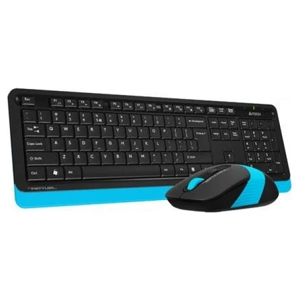A4 Tech F1010 Siyah-Mavi Kablolu Klavye Mouse Seti - Görsel 8