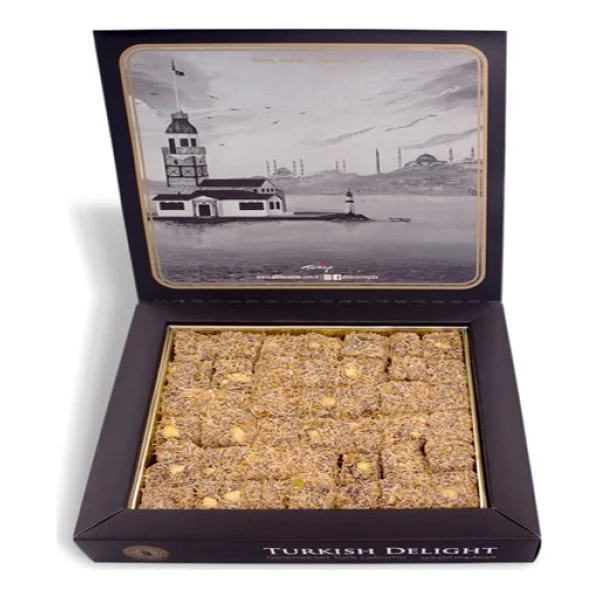 Altın Cezve Kadayıflı Antep Fıstıklı Lokum 400 Gr - Görsel 4